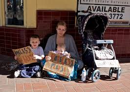 homeless family